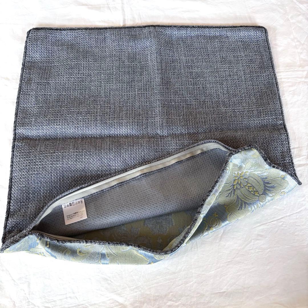 《未使用》 川島織物 ダマスクジャカードクッションカバー 定価6600円×2枚