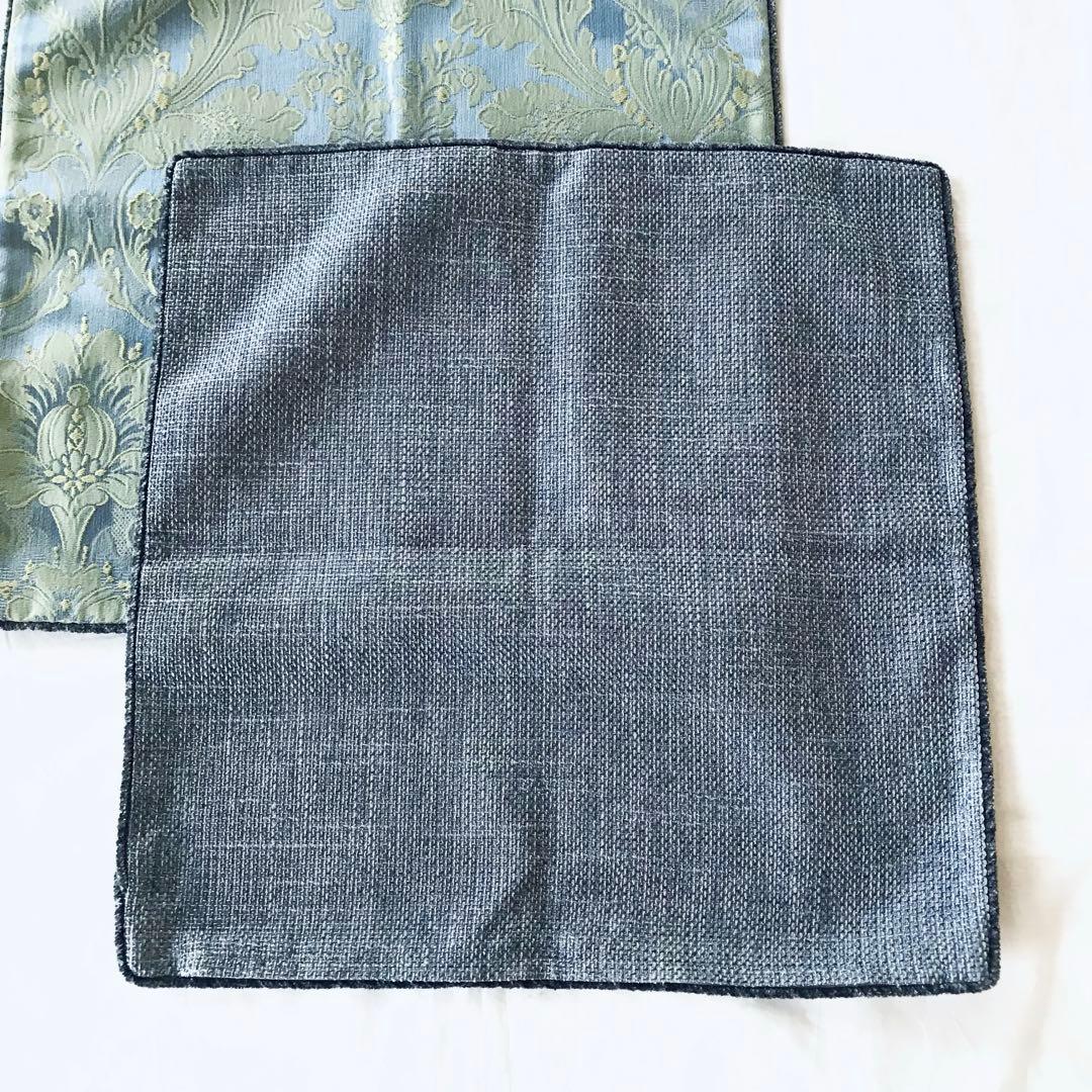 《未使用》 川島織物 ダマスクジャカードクッションカバー 定価6600円×2枚