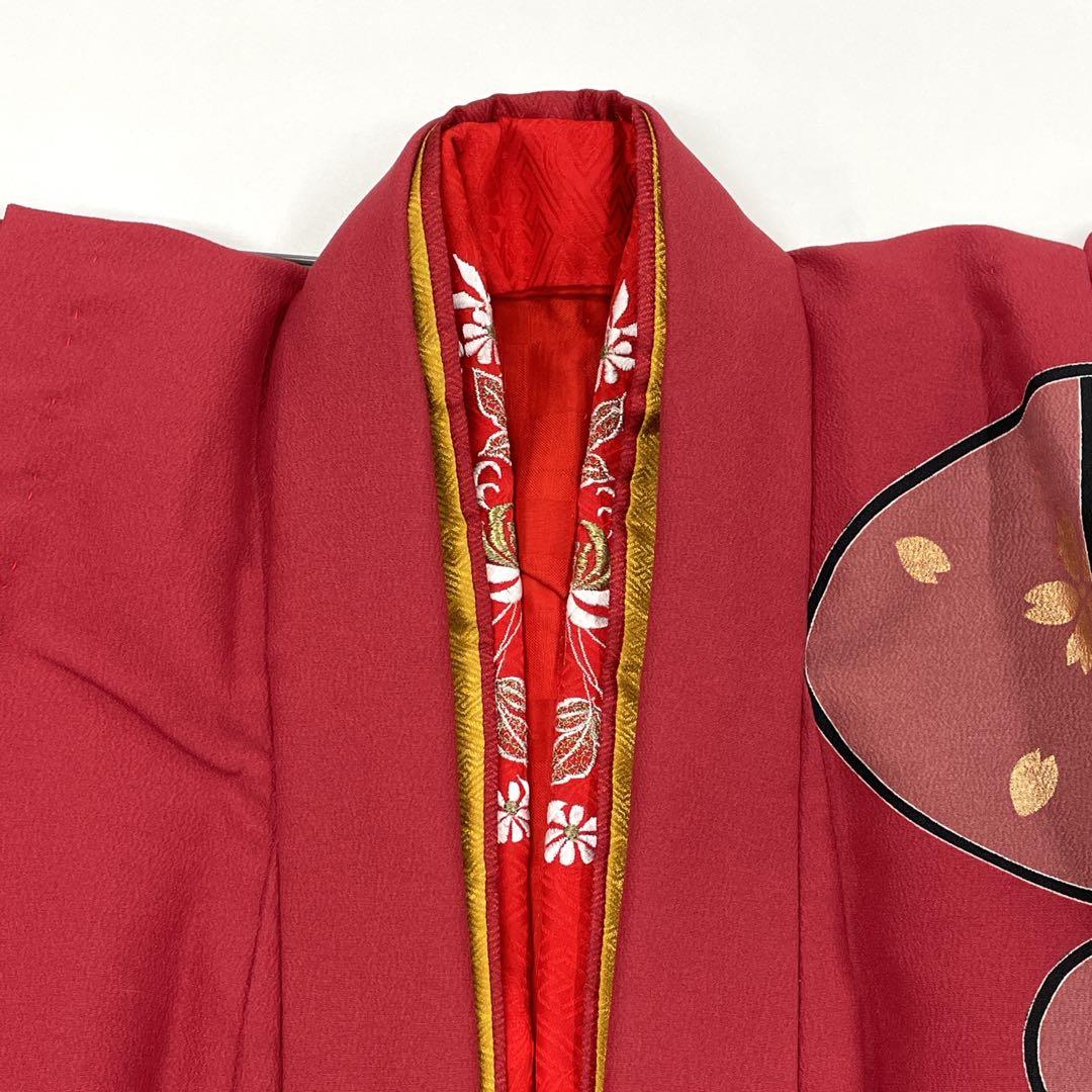 ◎mk-1174　七五三　女の子　着物・襦袢セット　7歳　　2-19