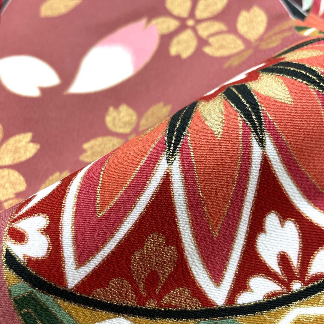 ◎mk-1174　七五三　女の子　着物・襦袢セット　7歳　　2-19