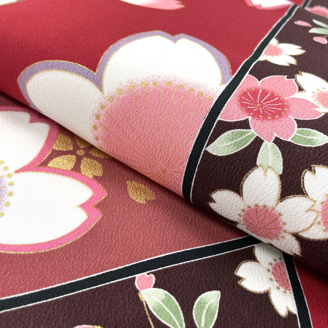 ◎mk-1174　七五三　女の子　着物・襦袢セット　7歳　　2-19