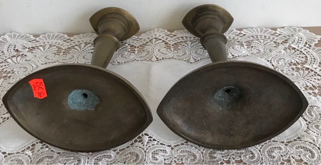 燭台　キャンドルスタンド　キャンドルホルダー　アンティーク　ヴィンテージ　真鍮？