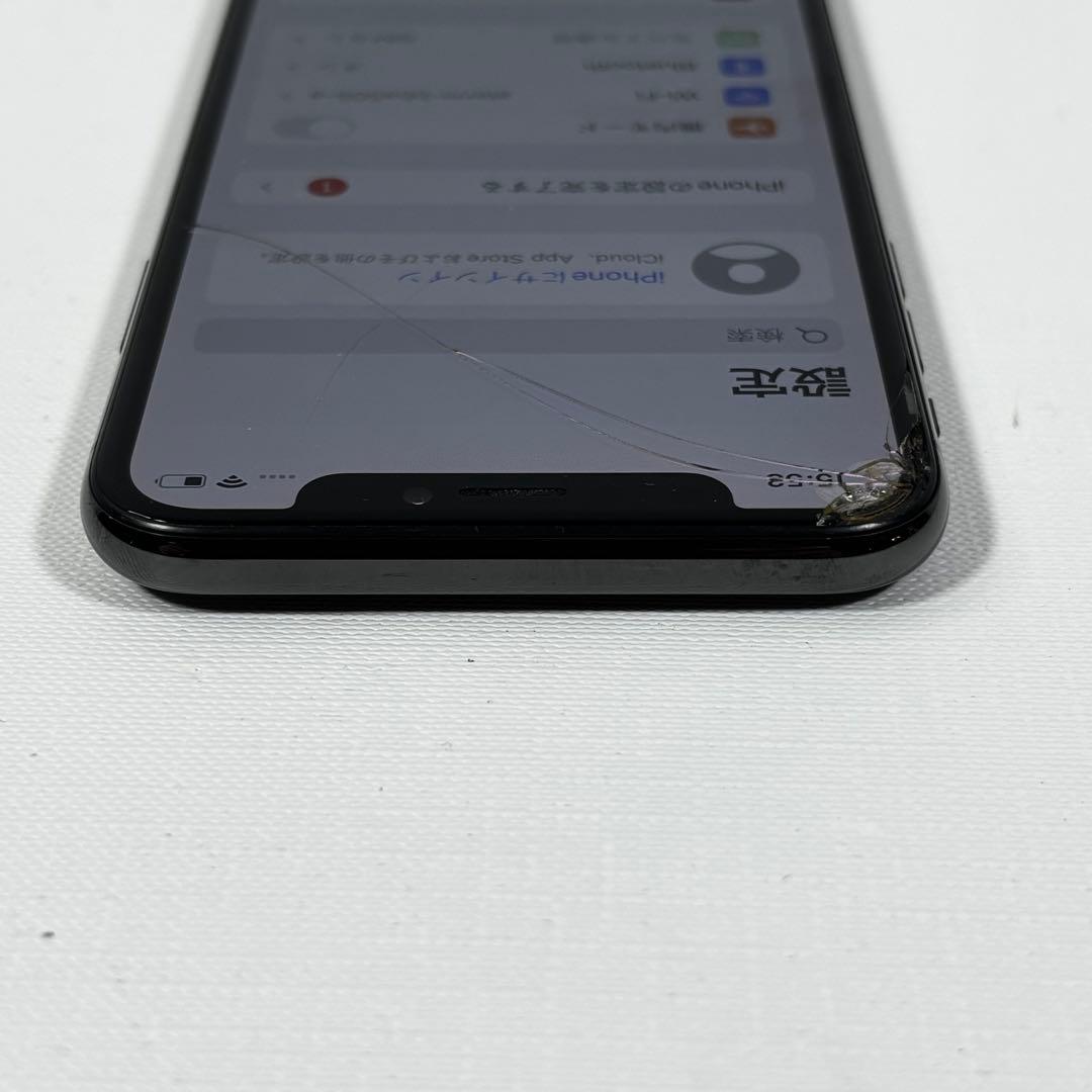 iPhone X 64GB SIMロック解除済み　バッテリー71% 画面割れあり