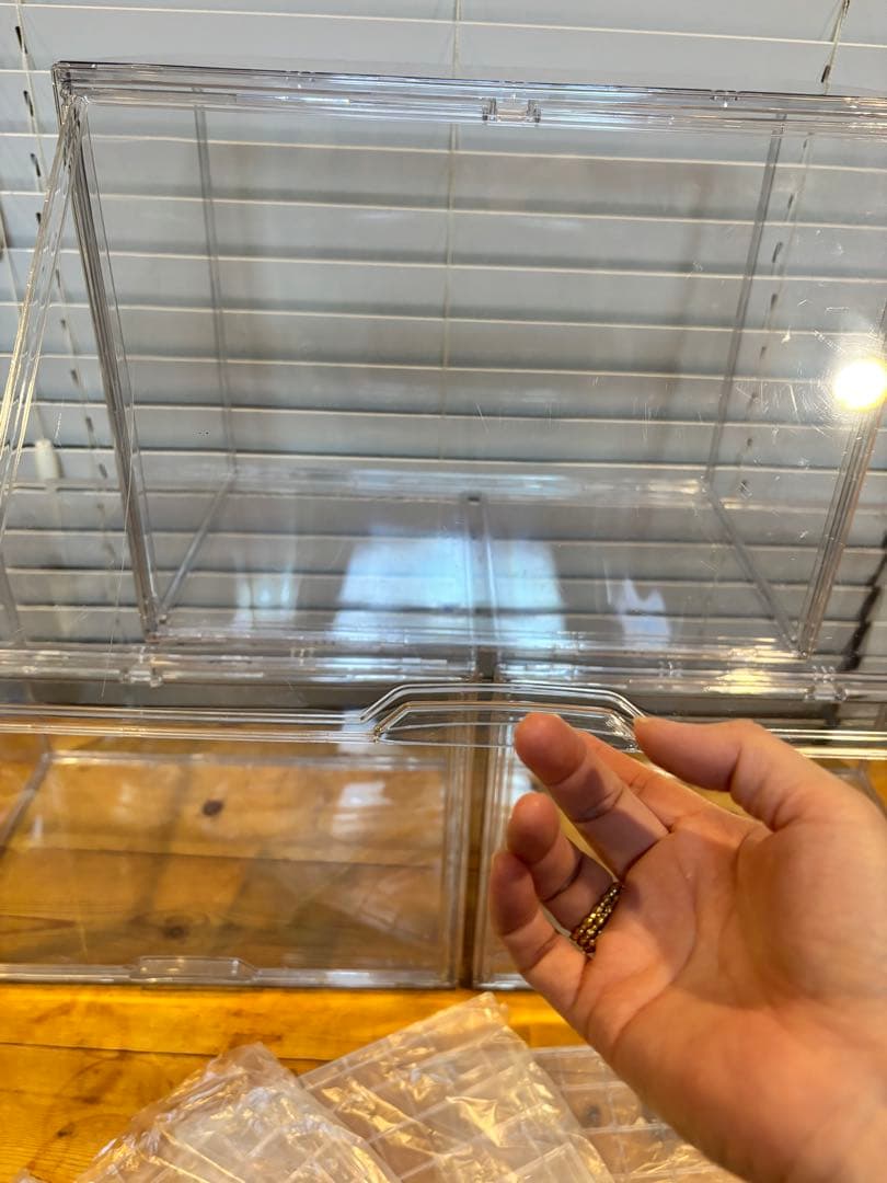 アクリルケース アクリル収納 アクリルキャビネット 3個セット 仕切板4枚おまけ