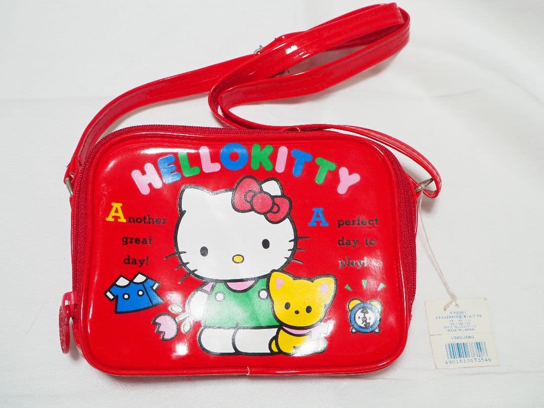 希少品　サンリオ　キティ　ぬいぐるみ　バック　レトロ　キティ展 1984