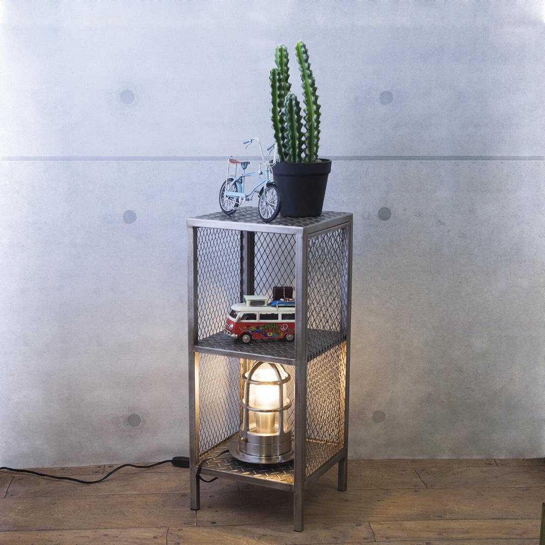 SHU RK ST　収納ラック　スチール　サイドテーブル　幅25cm　高さ60㎝