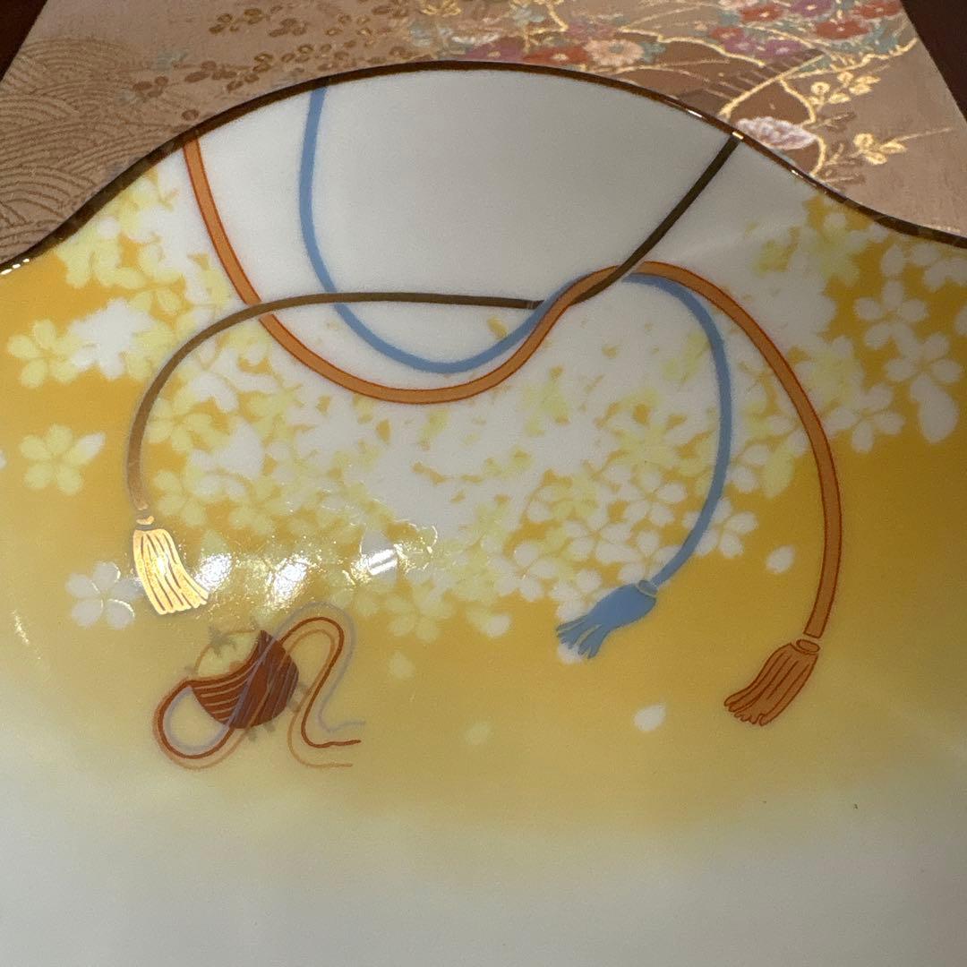 特選✨古伊万里＊金彩お膳✨幸楽窯・高台皿21.2㎝　菊割高台鉢【お2人様12品】