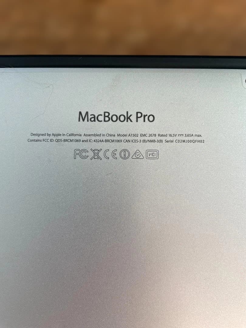 MacBook Pro 13インチ 2014年 SSD/500GB　ジャンク