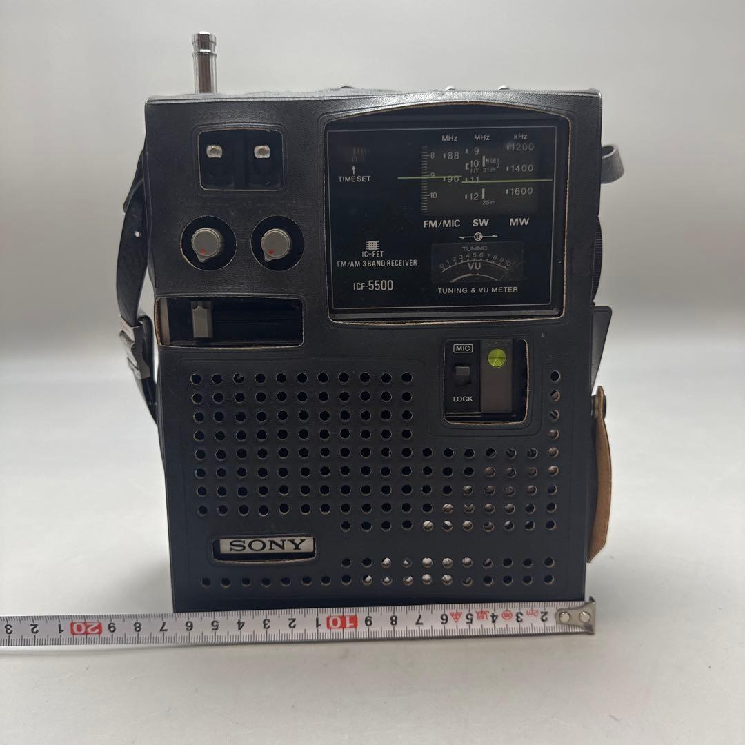 SONY スカイセンサー ICF-5500 カバー付 レトロ 受信OK