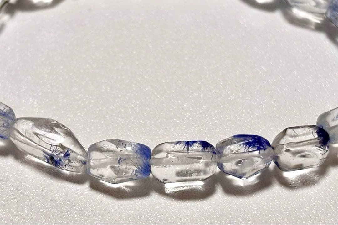 最高品質　蒼き妖精の輝き　ロイヤルデュモルチェライトインクォーツ　ブルーフラワー