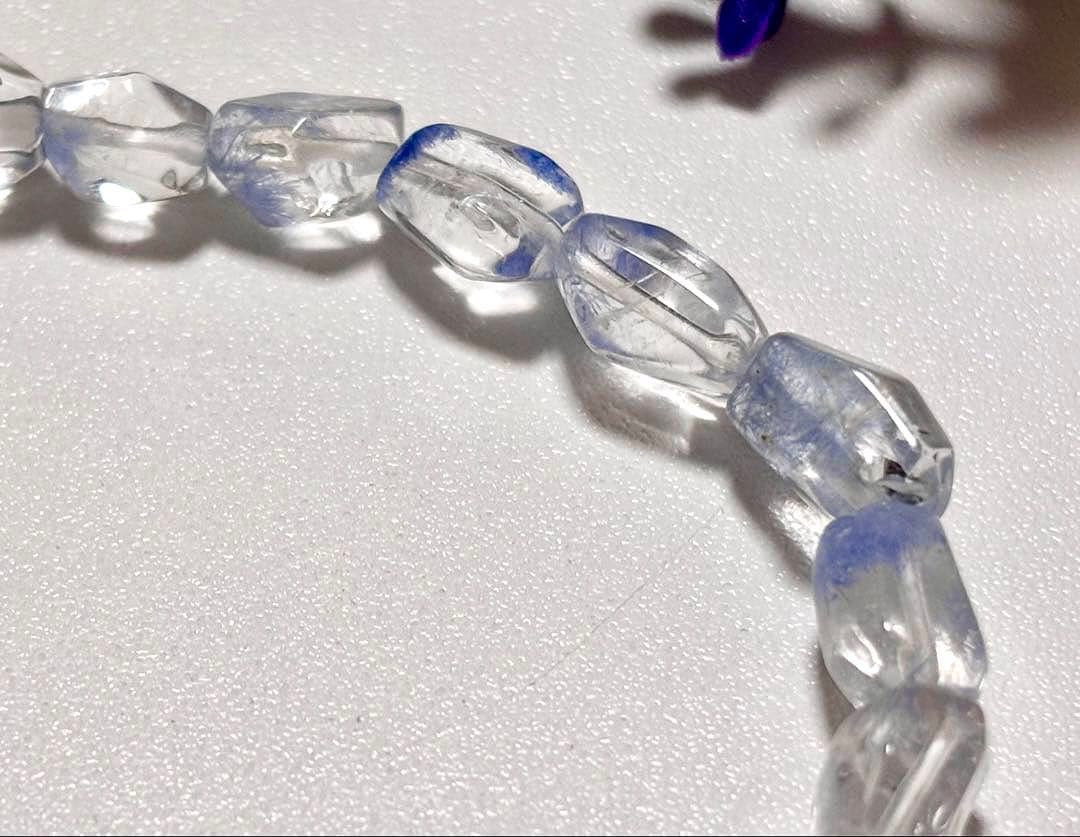 最高品質　蒼き妖精の輝き　ロイヤルデュモルチェライトインクォーツ　ブルーフラワー