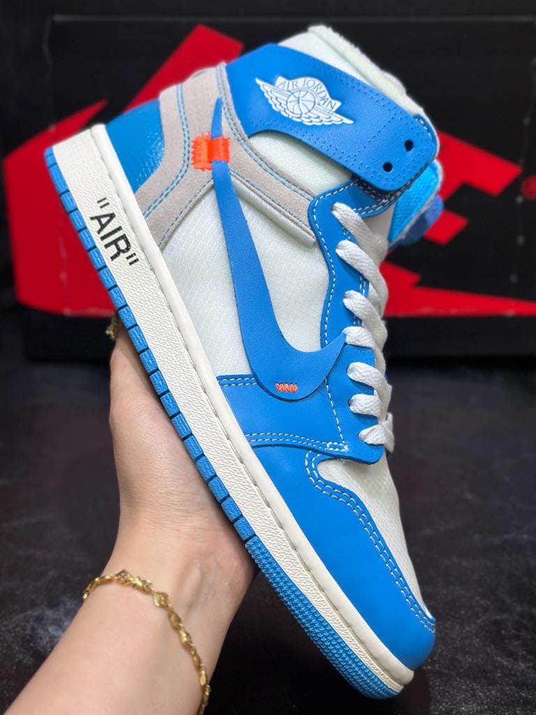 Off-White × Nike Air Jordan 1 High UNC