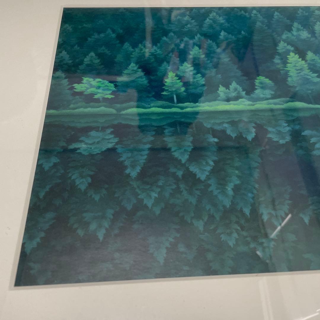 東山魁夷　白馬幻想　絵画　印刷　額縁付き　日本画　名画