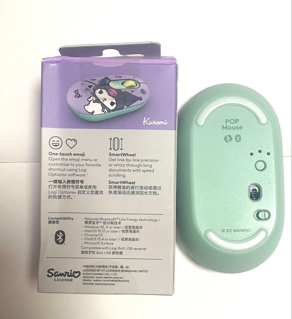 B新品未開封Logitechクロミ ワイヤレスマウス 海外限定デザイン3台接続可