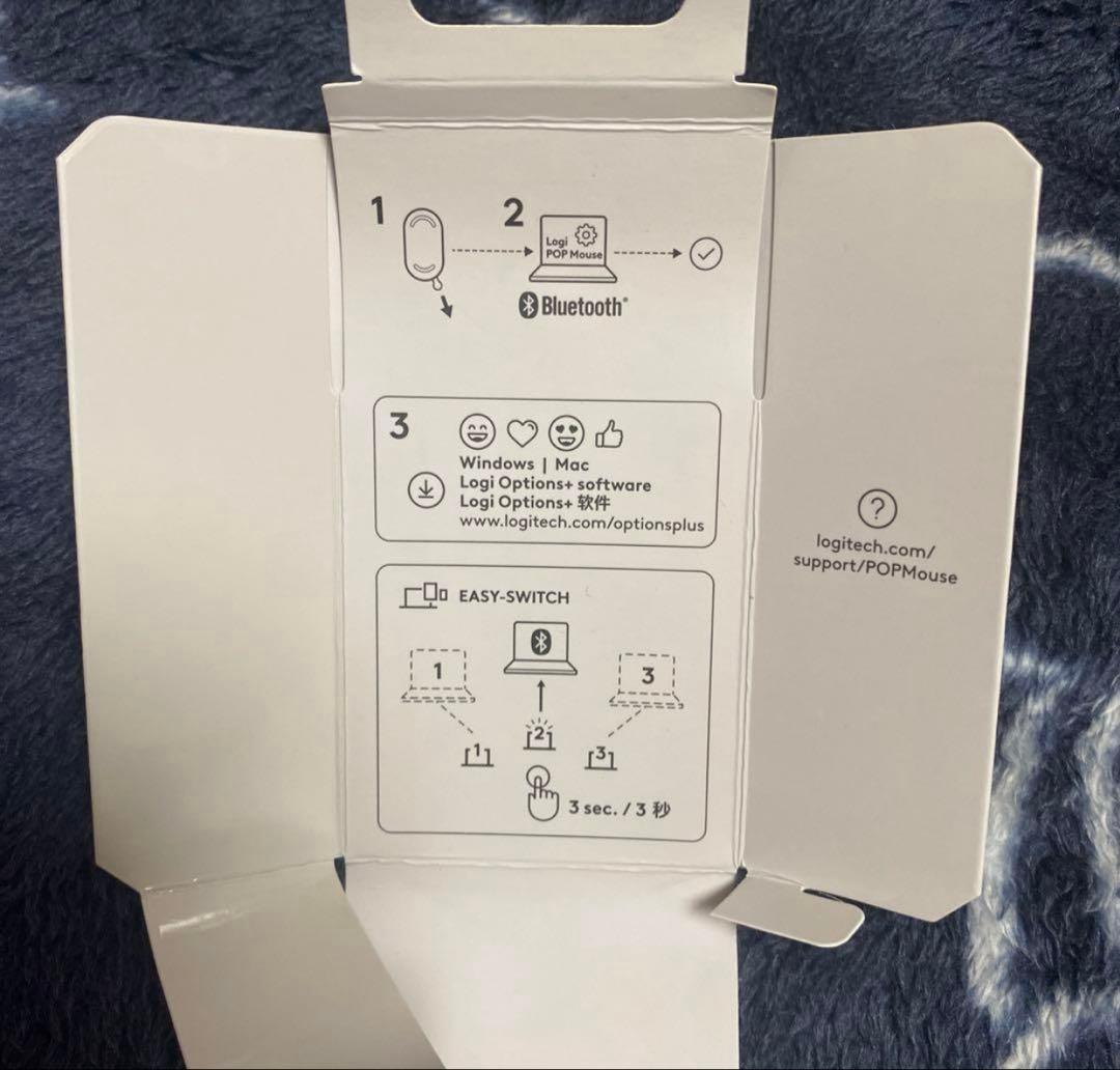 B新品未開封Logitechクロミ ワイヤレスマウス 海外限定デザイン3台接続可