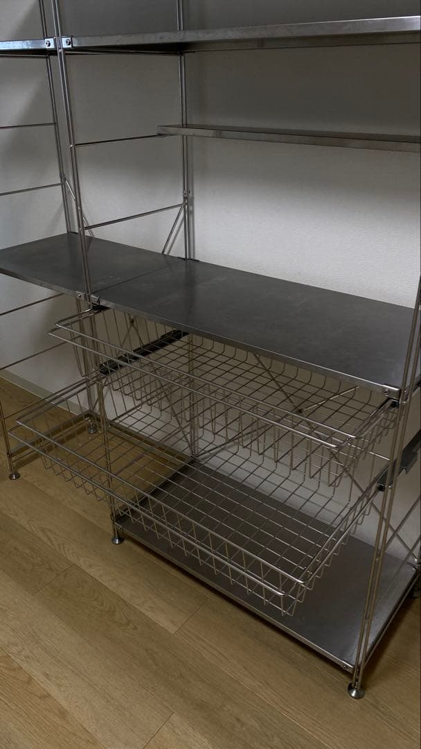 24日まで限定　無印良品　ステンレスユニットシェルフ　セット品
