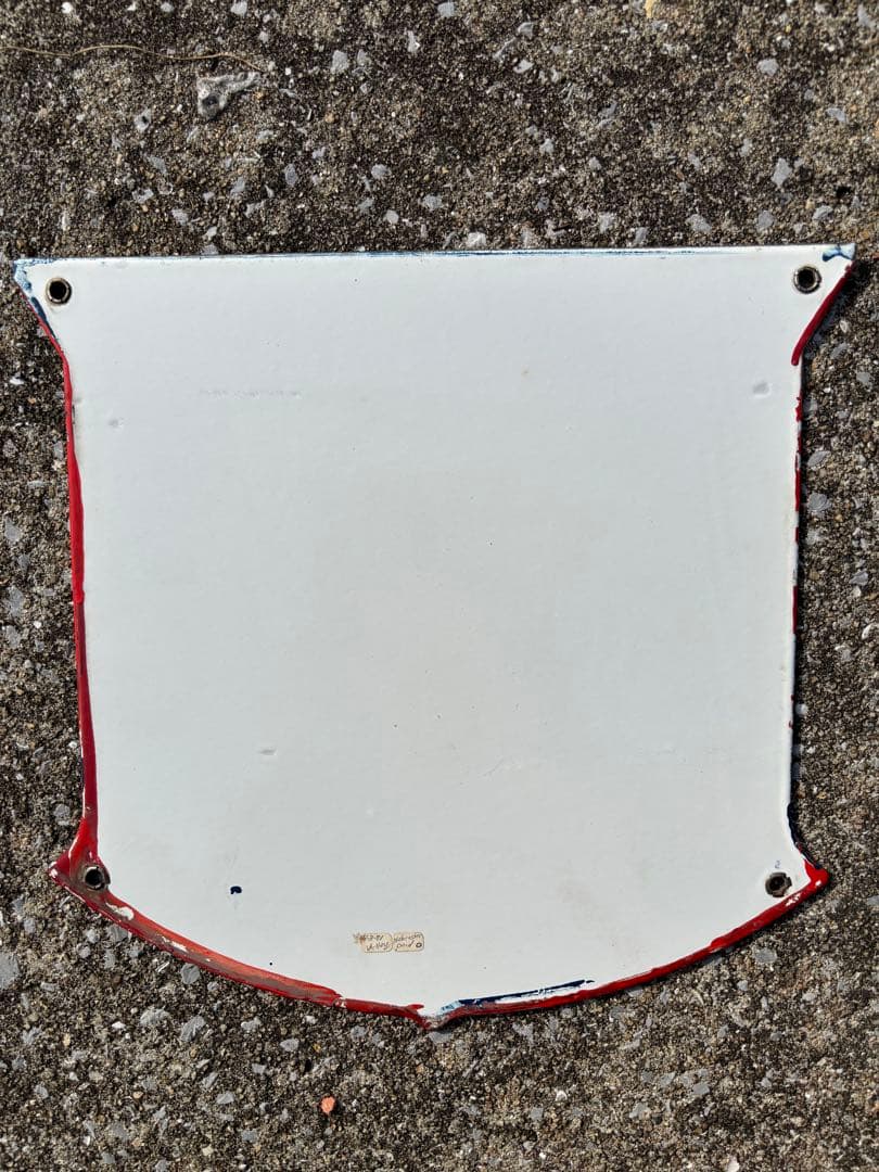 Mobilgas ペガサス ホーロー看板