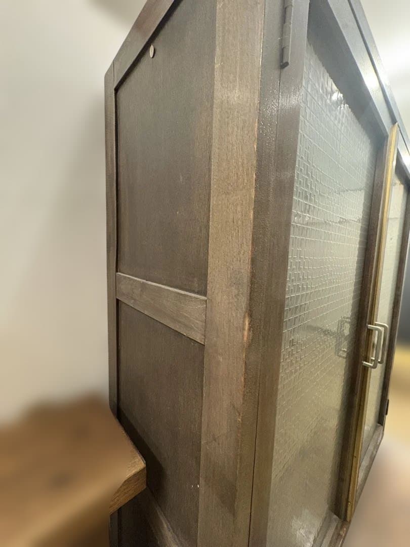 水屋箪笥　キャビネット　木製　アンティーク　古道具