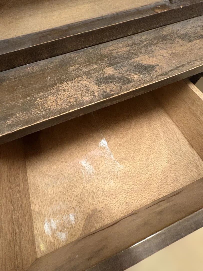 水屋箪笥　キャビネット　木製　アンティーク　古道具