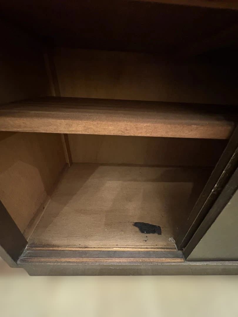 水屋箪笥　キャビネット　木製　アンティーク　古道具