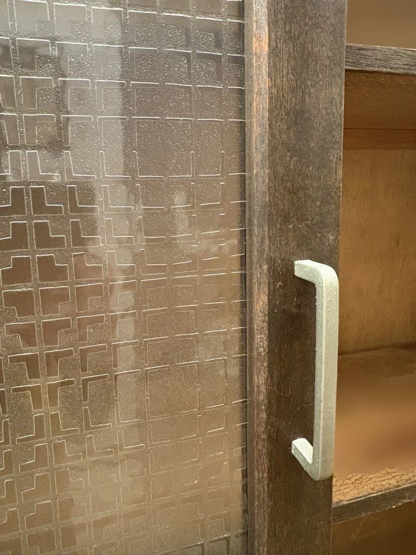 水屋箪笥　キャビネット　木製　アンティーク　古道具