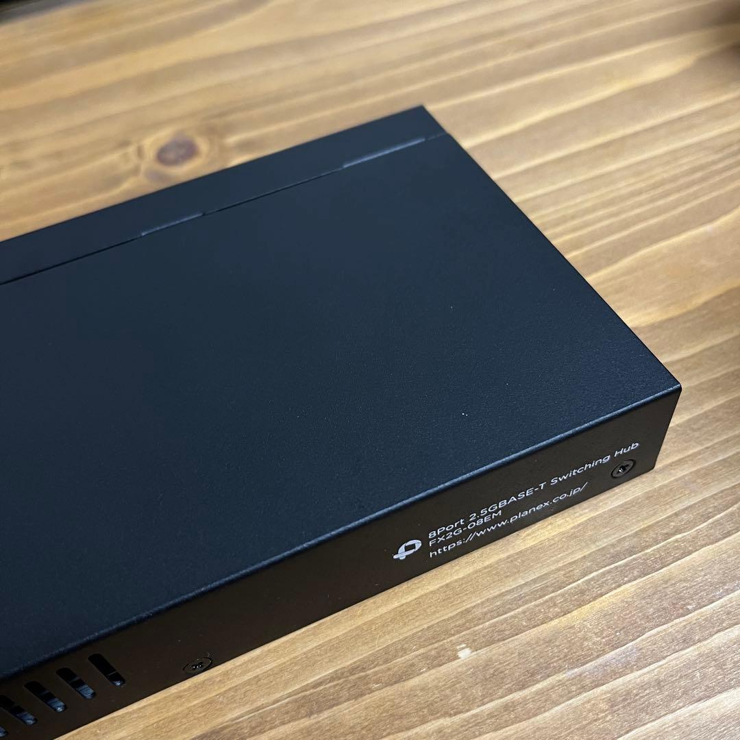PLANEX FX2G-08EM スイッチングハブ ブラック ACアダ