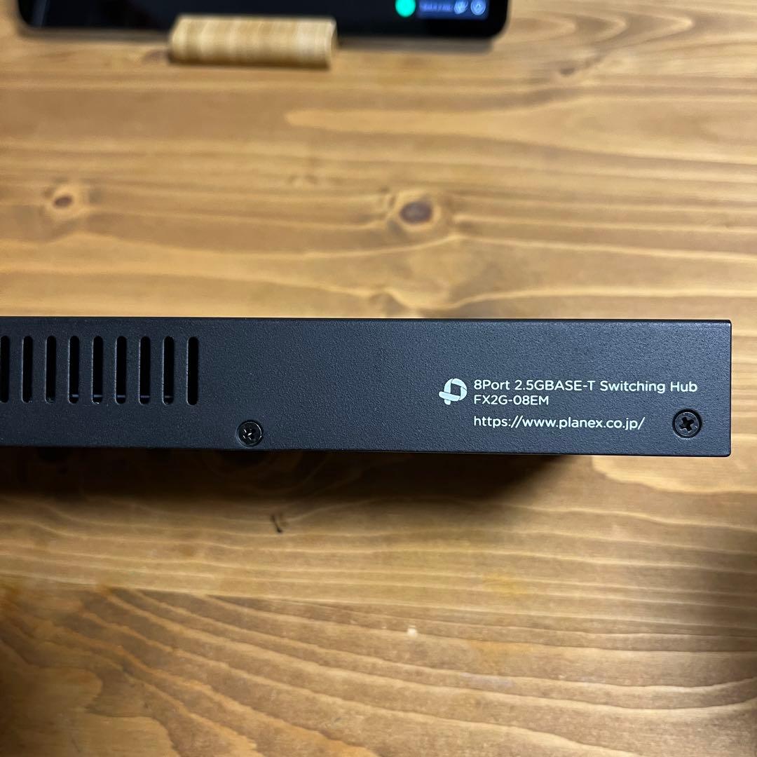 PLANEX FX2G-08EM スイッチングハブ ブラック ACアダ