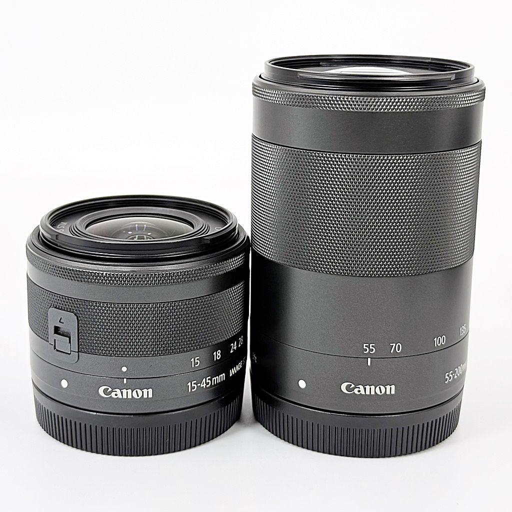 キヤノン EOS M10 ダブルズームキット ブラック ミラーレス カメラ 中古