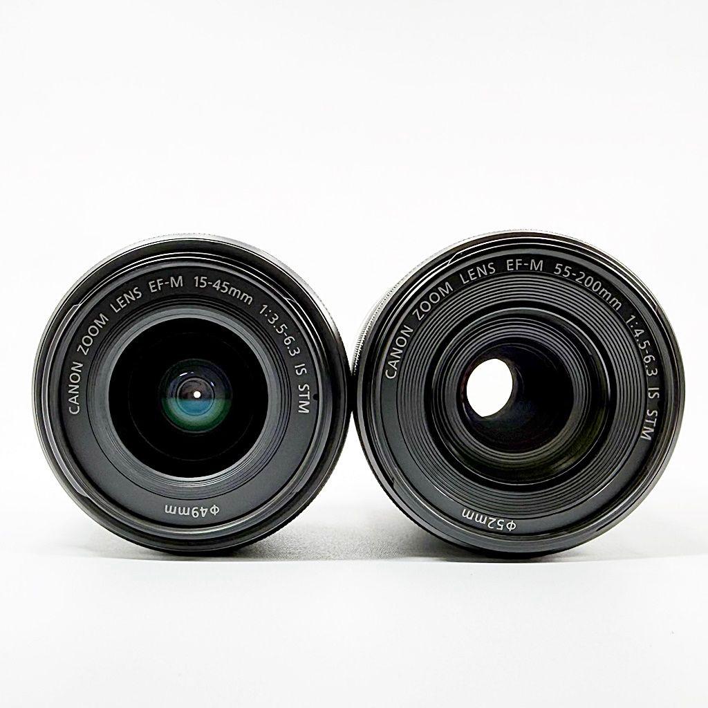 キヤノン EOS M10 ダブルズームキット ブラック ミラーレス カメラ 中古