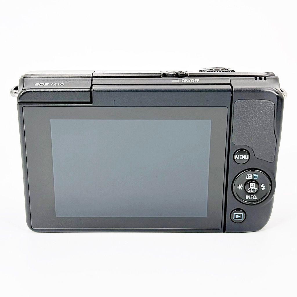 キヤノン EOS M10 ダブルズームキット ブラック ミラーレス カメラ 中古