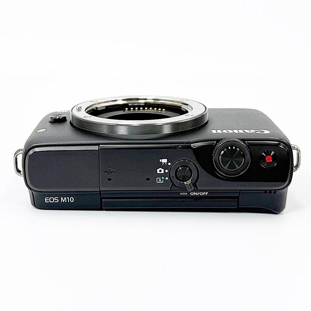 キヤノン EOS M10 ダブルズームキット ブラック ミラーレス カメラ 中古