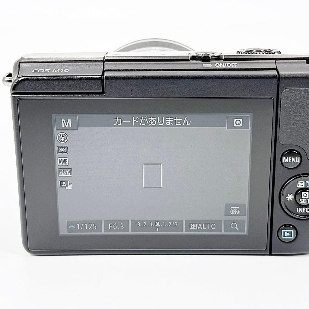 キヤノン EOS M10 ダブルズームキット ブラック ミラーレス カメラ 中古