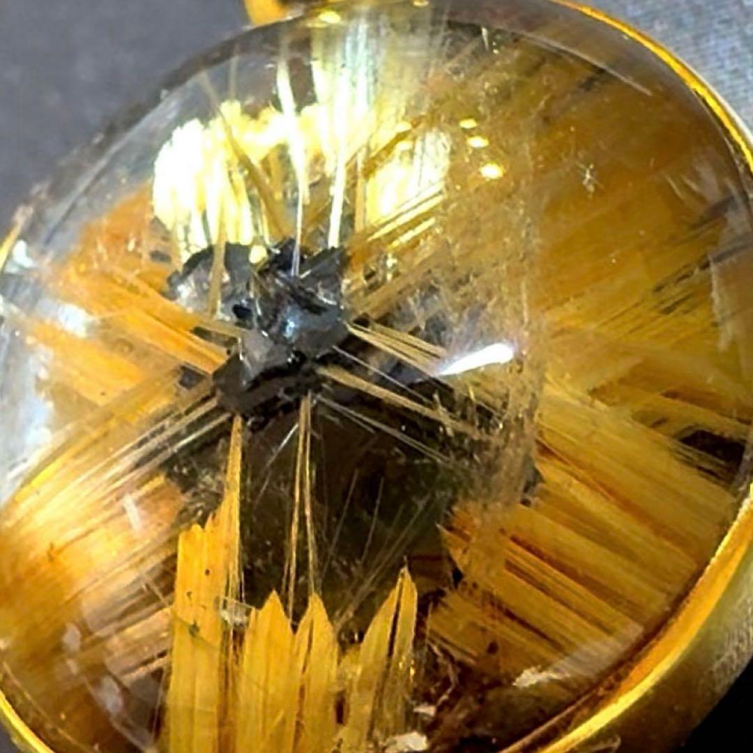 最強金運✴︎高品質　太陽放射タイチンルチルクォーツ　ペンダント　エネルギー満タン