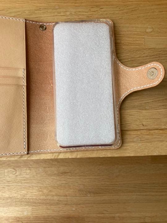 【オーダーメイド】aquos用スマホケース　手縫い　キャンモア