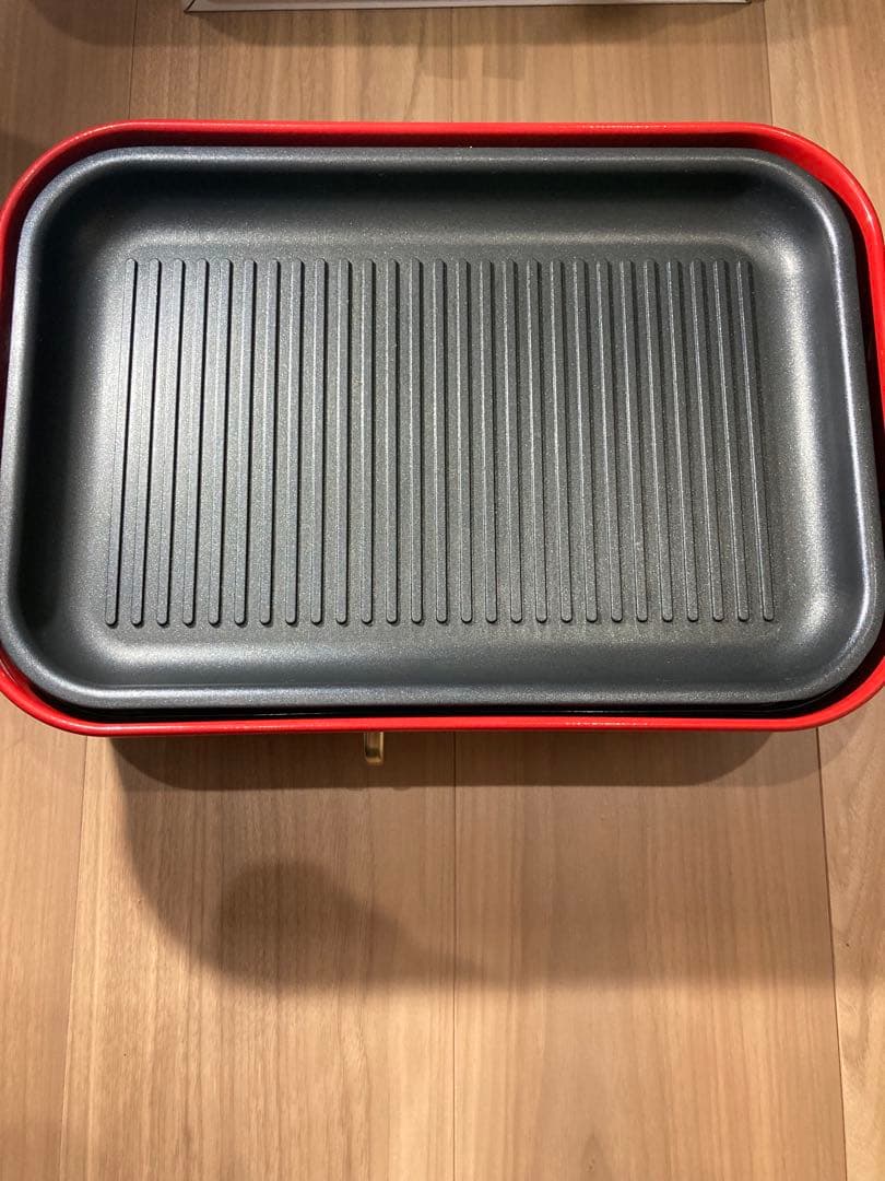 【美品】BRUNOコンパクトホットプレート　付属プレート多数有り（鍋、たこ焼き）