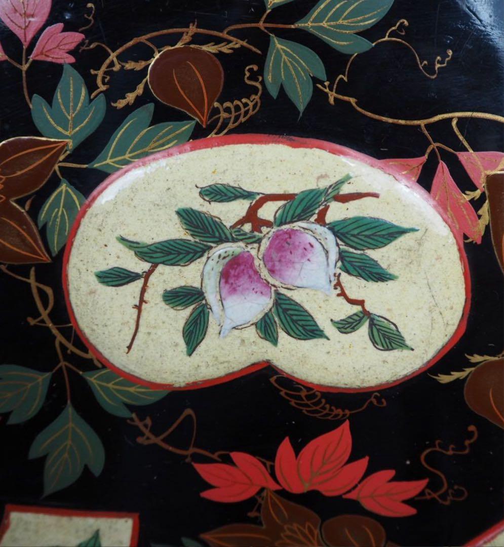 送料無料　江戸～明治　豊楽焼菓子器菓子皿★大珍品★　茶道具　本物保証