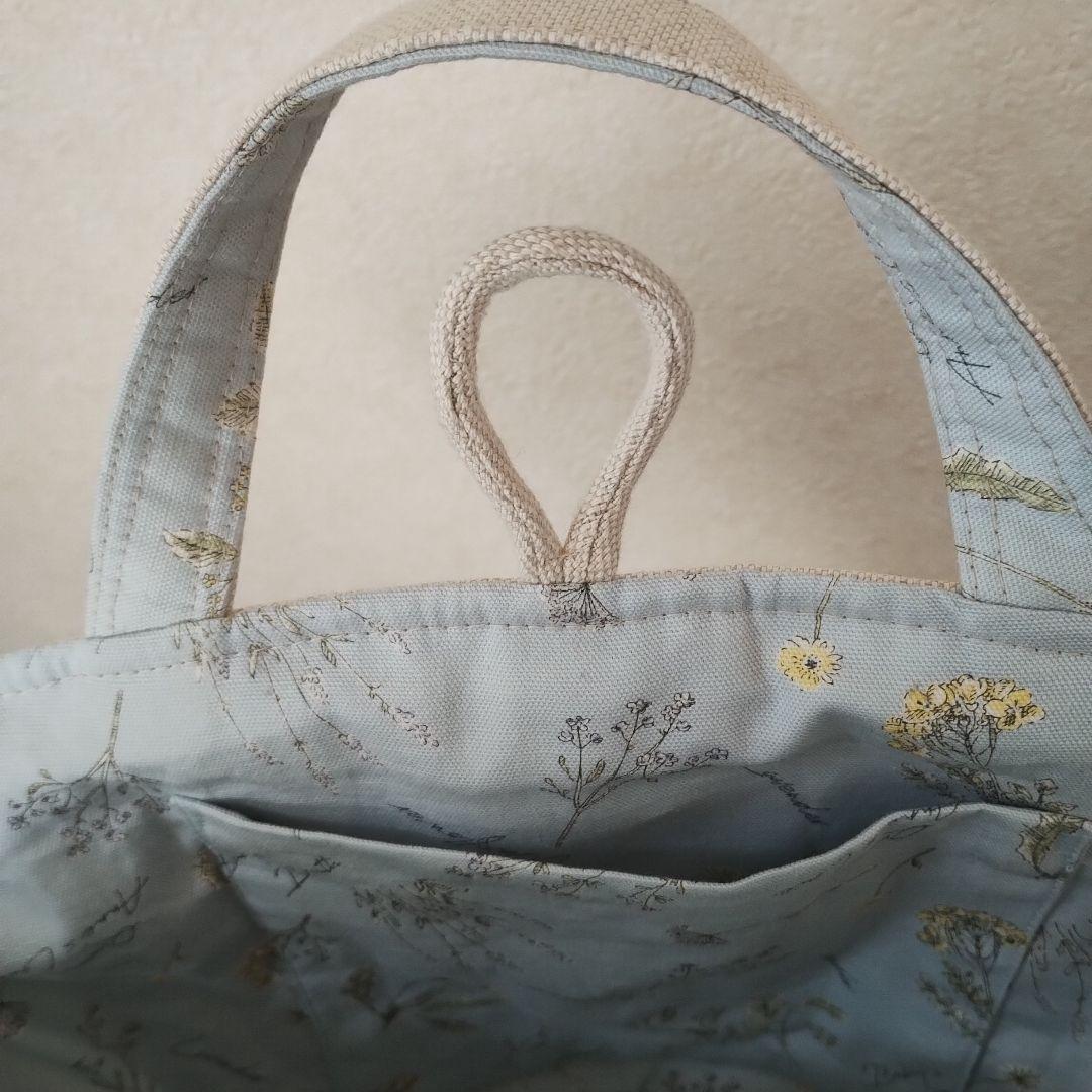 ハンドメイド 刺繍 ミモザのバック