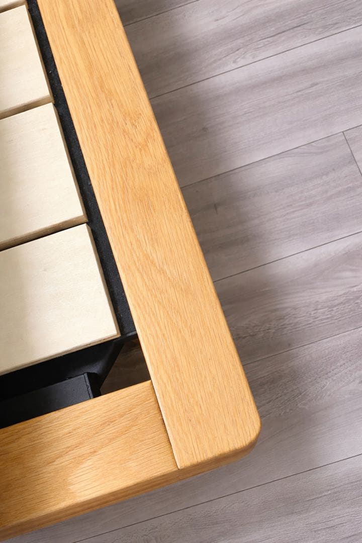 【送料込み】無印良品ナチュラル木製ダブルベッドフレーム