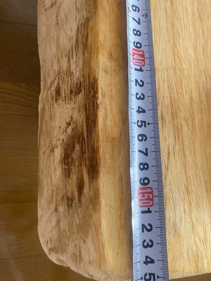 送料込○太いラインが美しいモンキーポッド貴重な一枚板テーブル天板