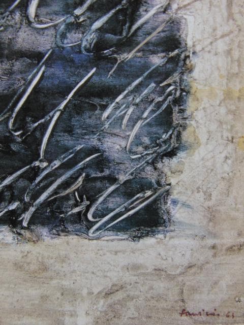 ジャン・フォートリエ、旋回する線、希少な額装用画集より、新品高級額装付