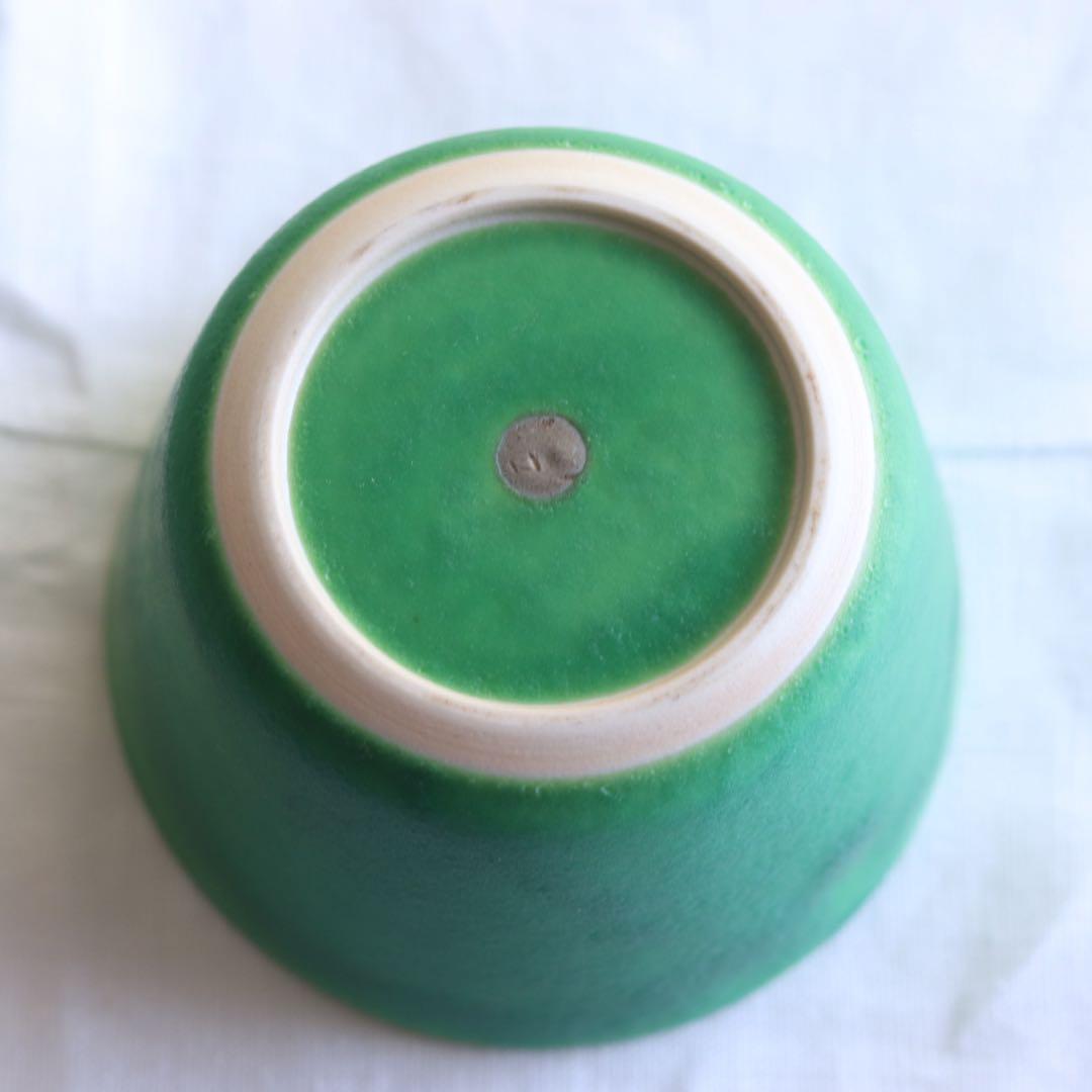 3/8まで価格 ☆吉村和美　グリーン　鉢とカップ　セット