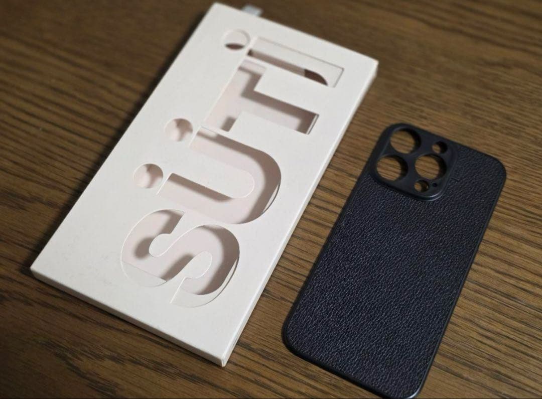 SÜTI PhoneBack ブラック フォーンバック レザー