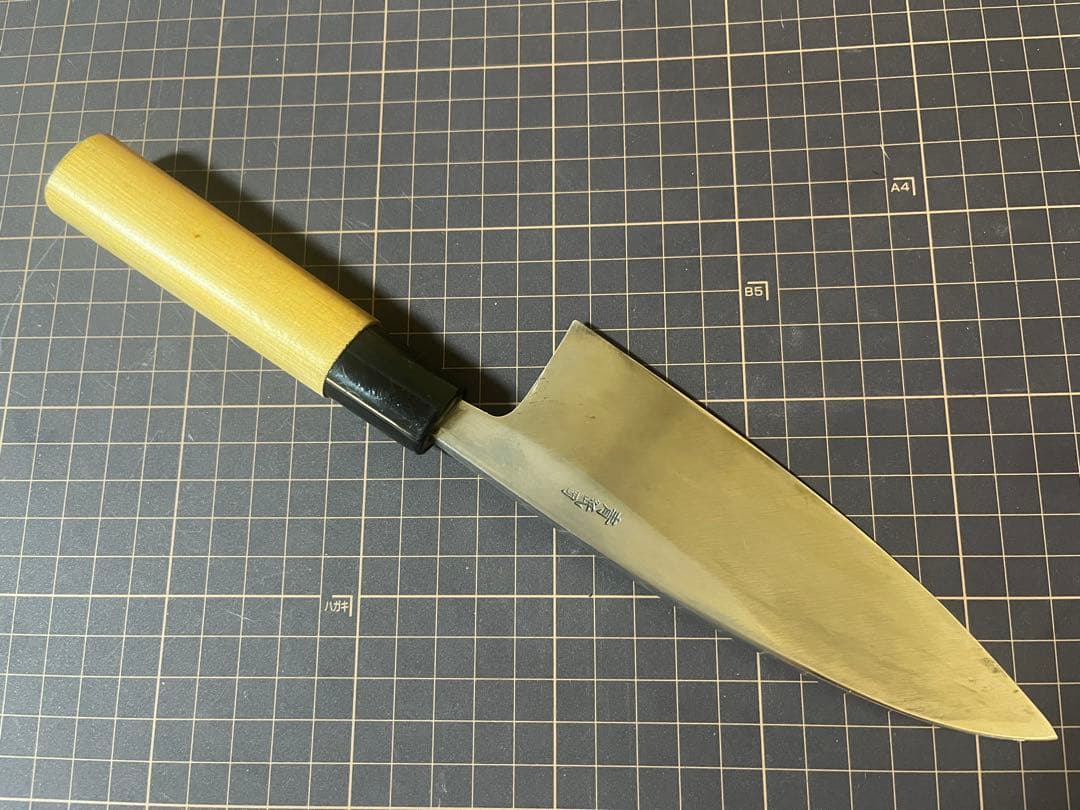 安来鋼 青鋼 出刃包丁 刃渡り15cm 未使用 青紙鋼 包丁