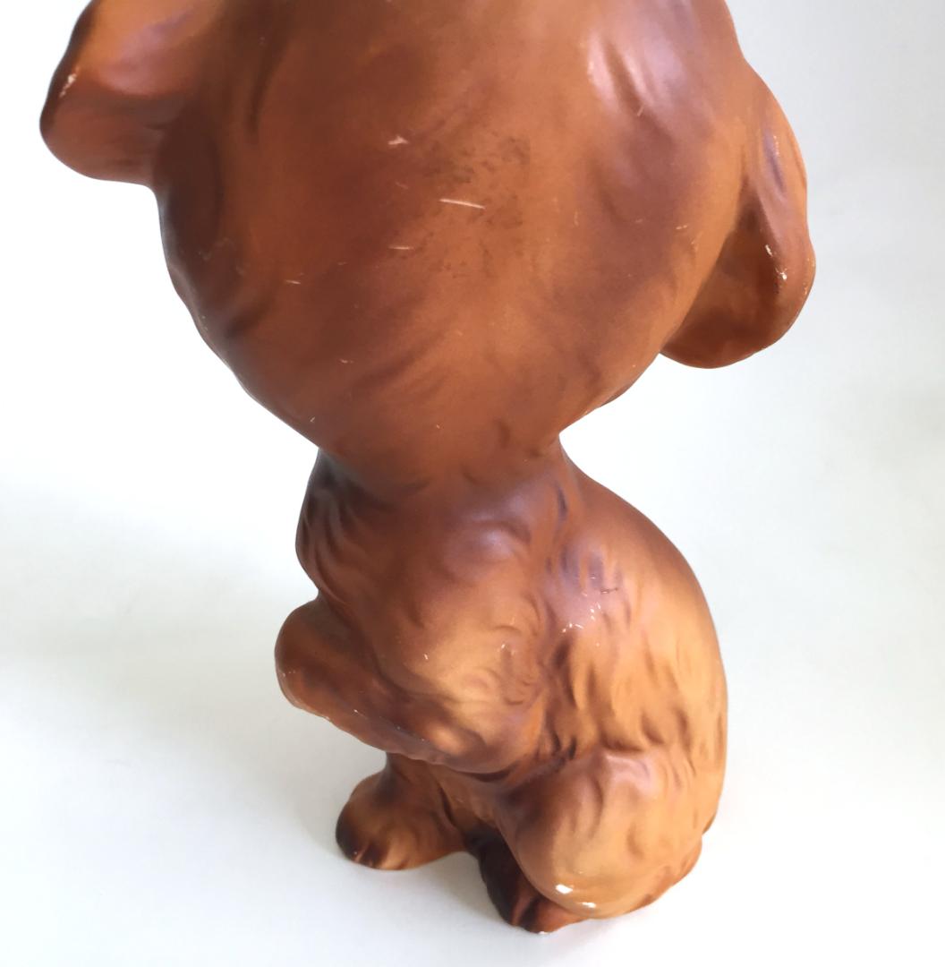 ビンテージEnesco製 Big eye Dog 置物 陶器 犬 フィギュリン