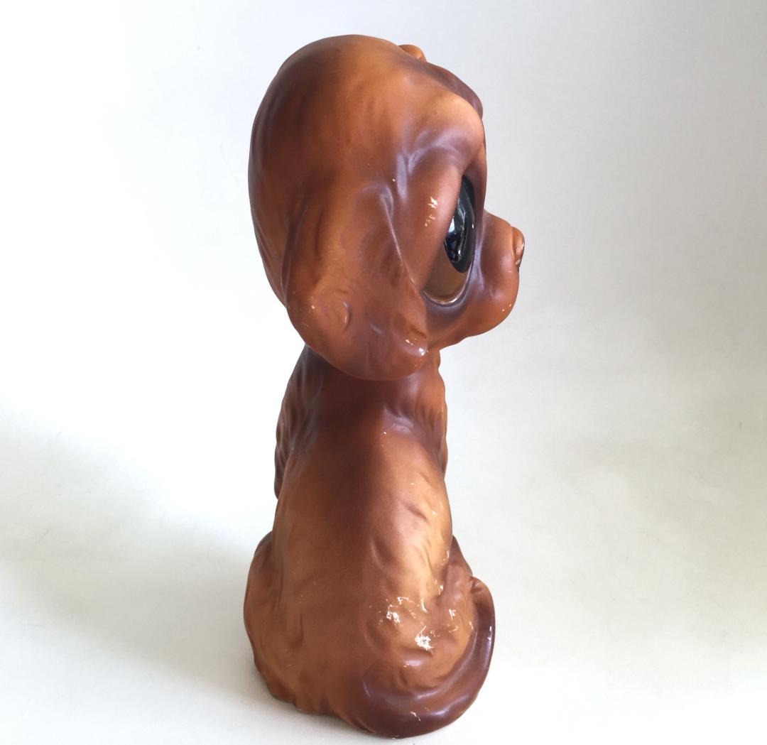 ビンテージEnesco製 Big eye Dog 置物 陶器 犬 フィギュリン