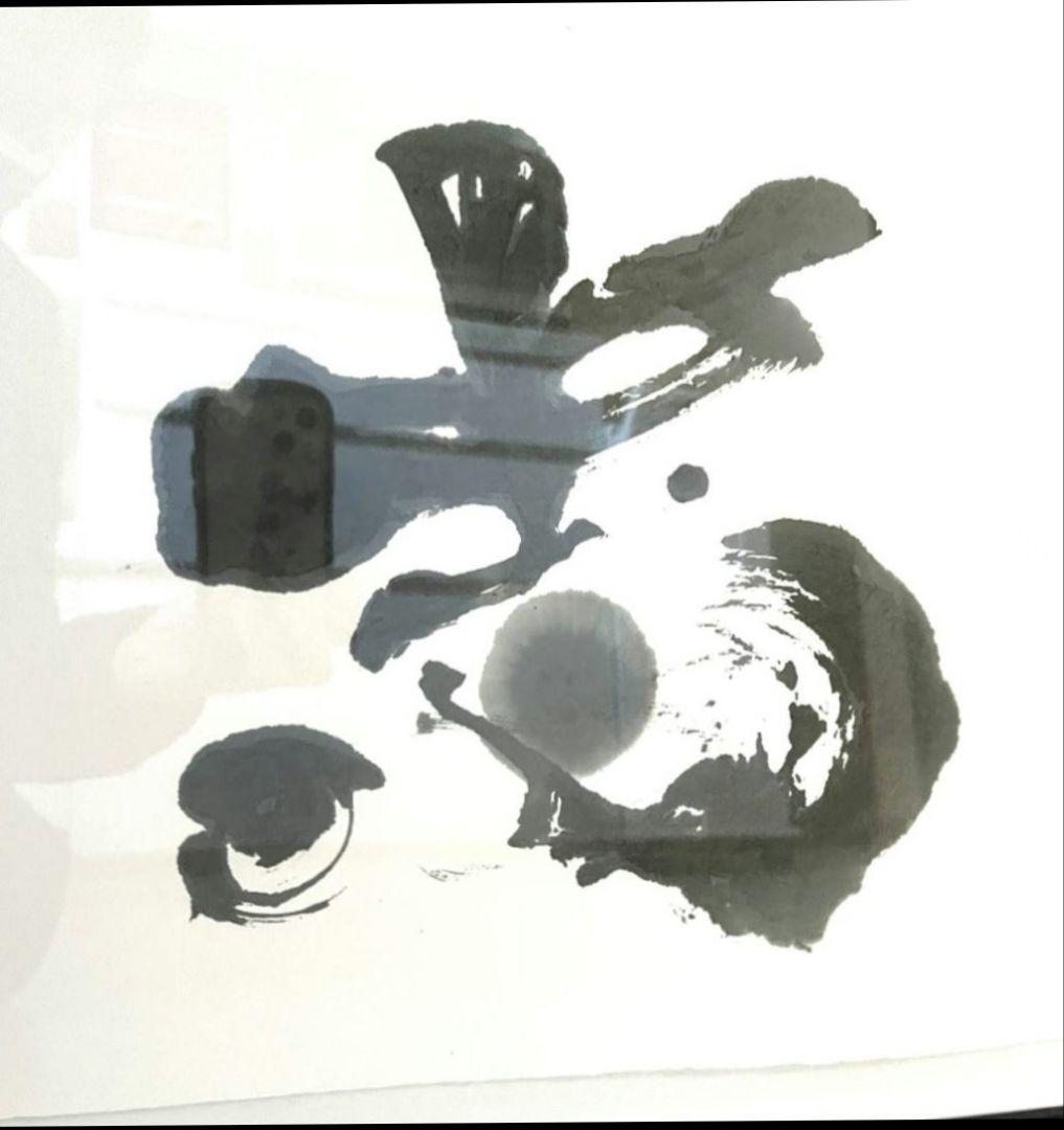 武田双雲の書 黒フレーム額装