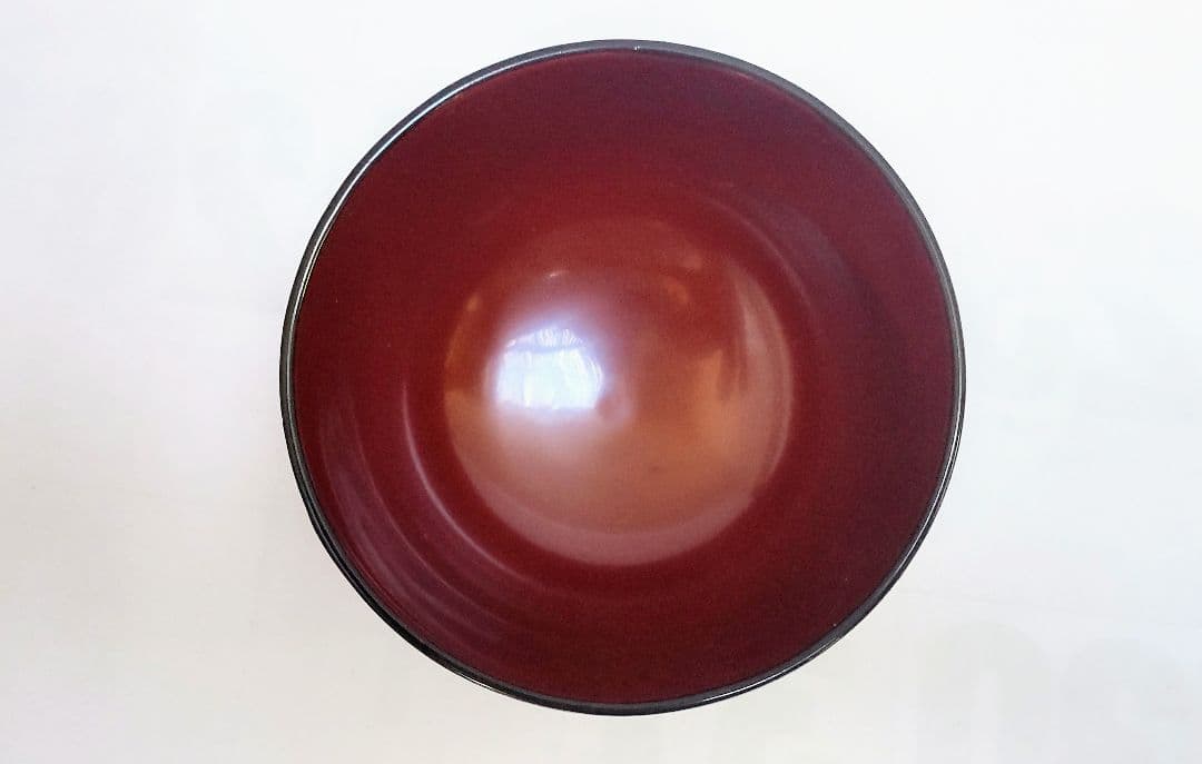 三筋まり椀/曙 天然木 高級美術漆器 うるし塗装 黒と赤の汁椀5個セット