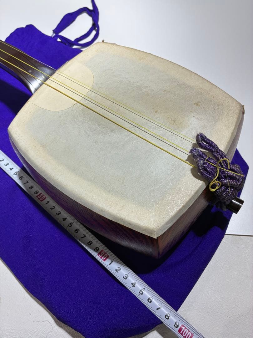 G）教学用 長唄 三味線 合皮張済み プラスチック製 祭り用 踊り用