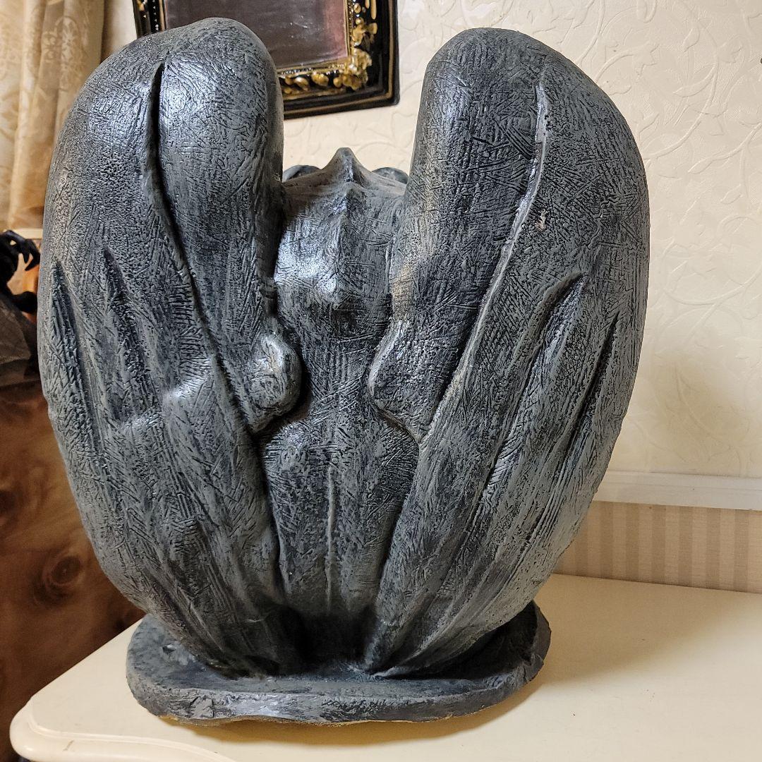 メキシコ製　ガーゴイル像　 高さ56cm　天然ゴム系製品　置物　イベント用等