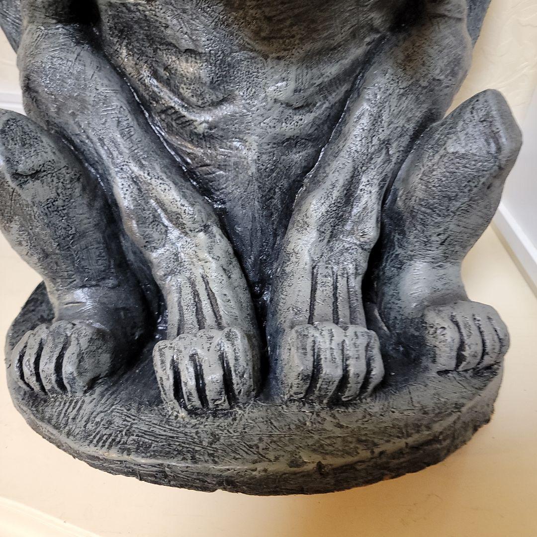 メキシコ製　ガーゴイル像　 高さ56cm　天然ゴム系製品　置物　イベント用等